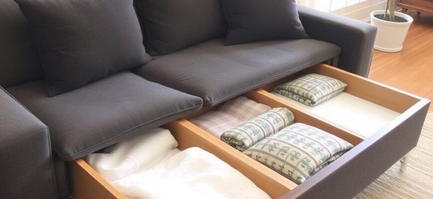 Диваны с ящиками для белья удобно или нет