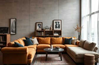 Лофт диваны грубая эстетика в интерьере